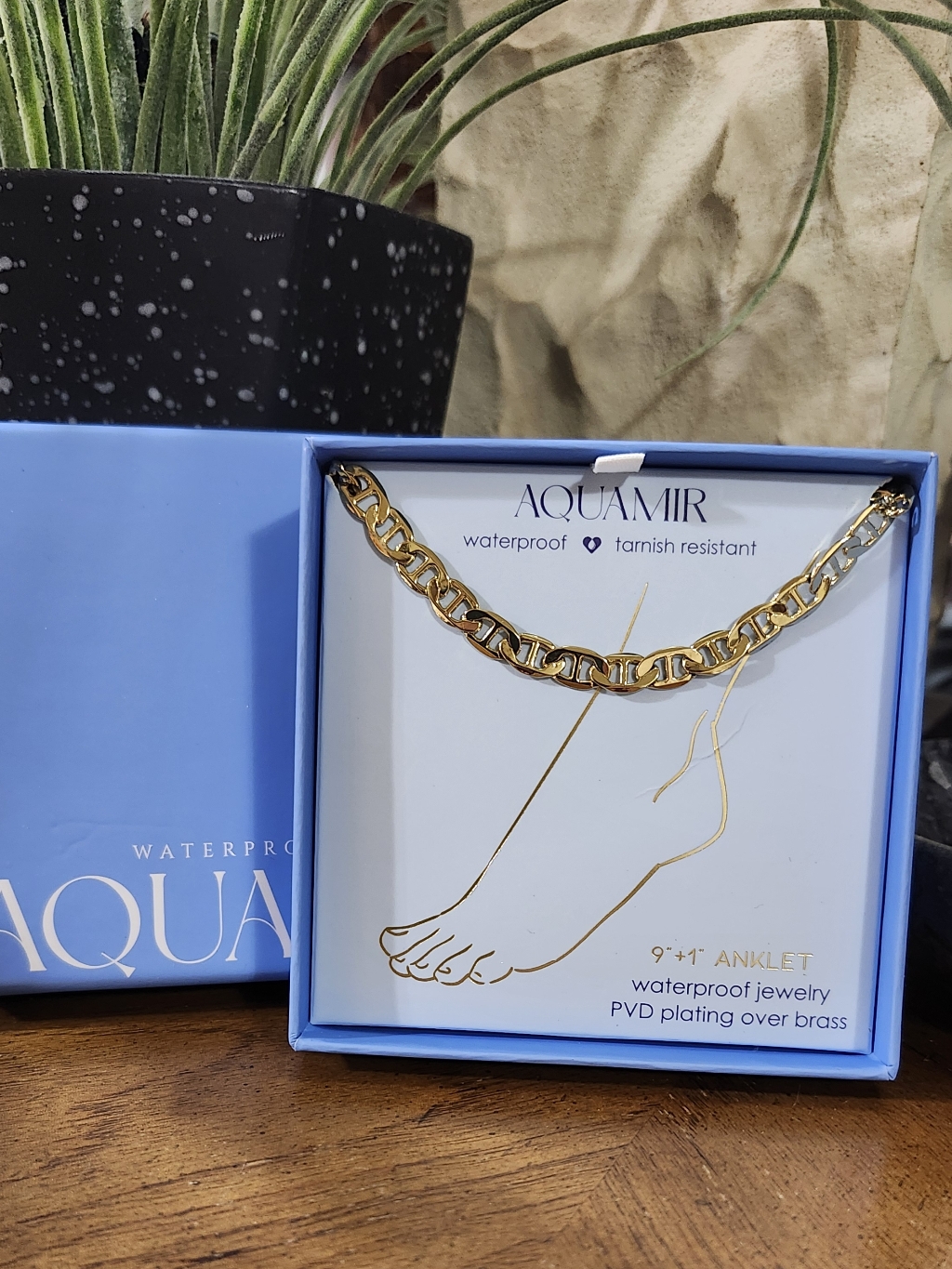Aquamir Gold Chain Anklet 14$